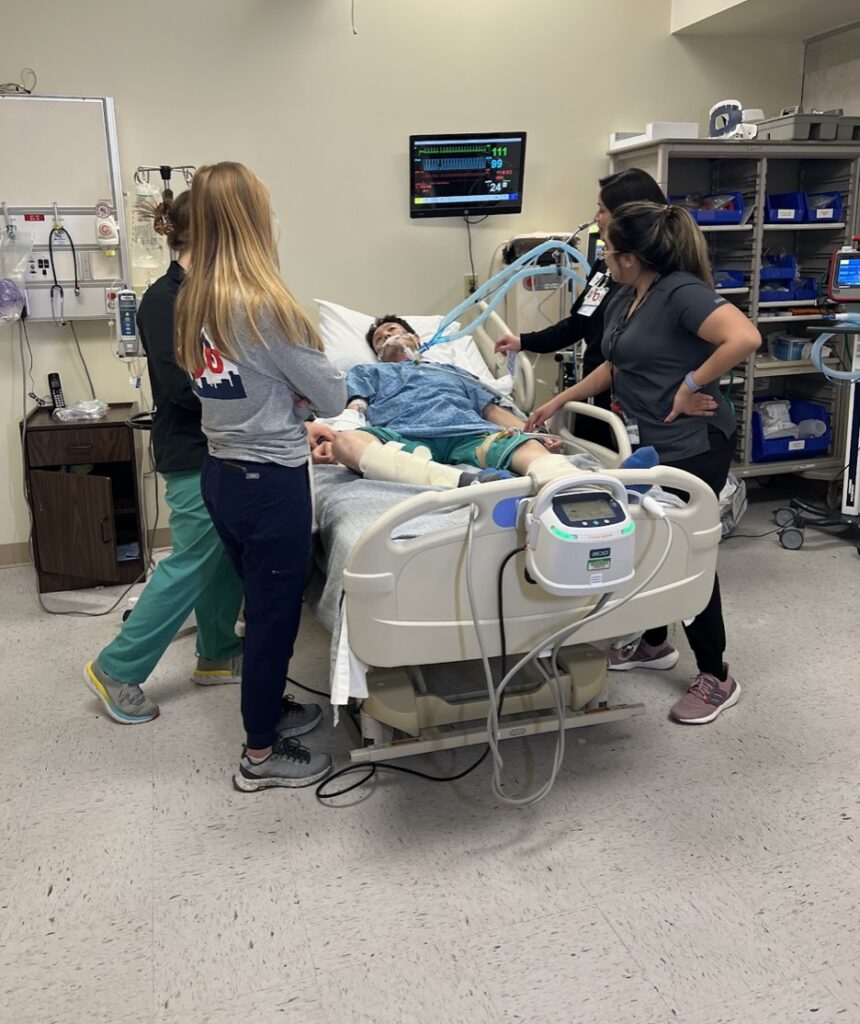 ICU simulation training