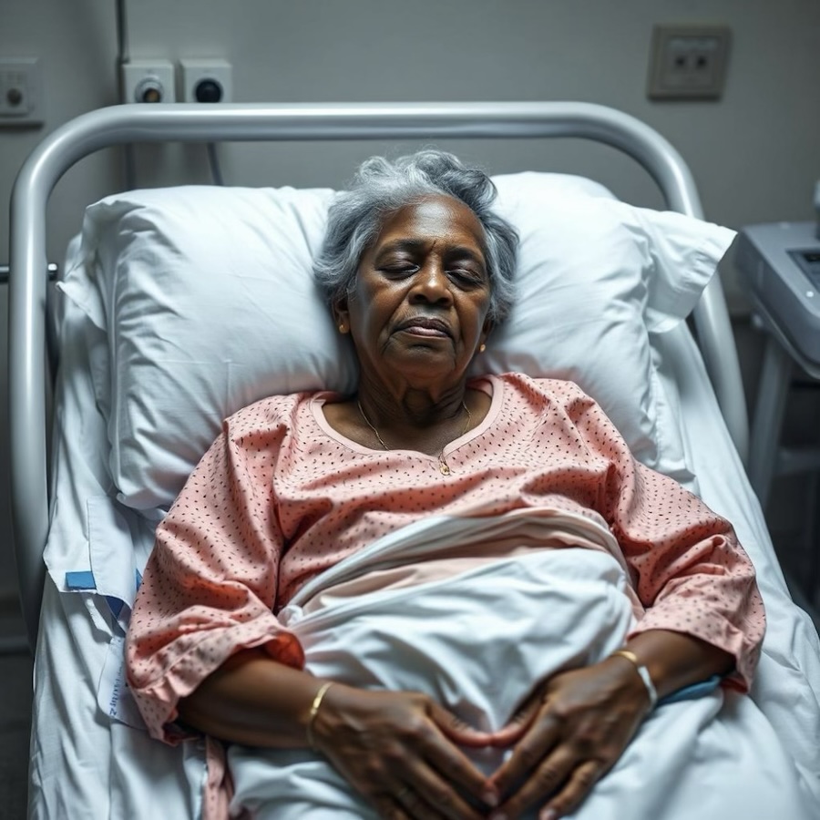 woman in icu bed 2